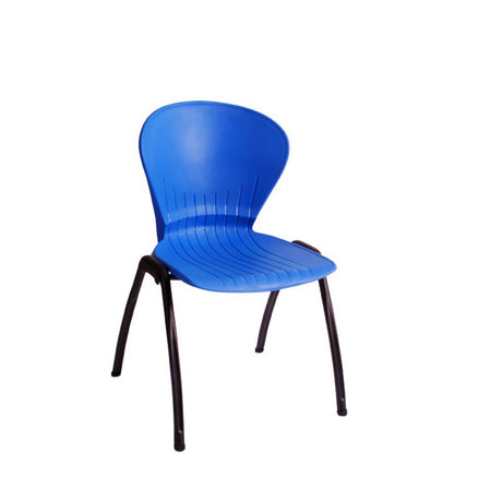 MA Anne Polypropylene Seat and Back Metal Legs Stacking Education Chair