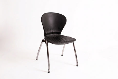 MA Anne Polypropylene Seat and Back Metal Legs Stacking Education Chair