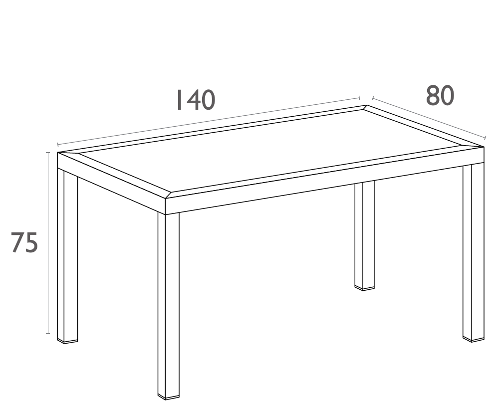 FL Ares Hospitality Outdoor Dining Table