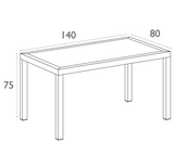 FL Ares Hospitality Outdoor Dining Table