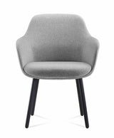RL Aspen Fabric Upholstered 4 Metal Leg Visitor Tub Chair