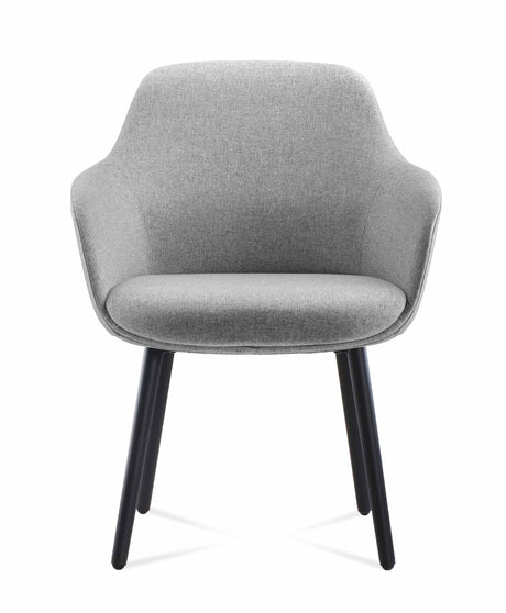 RL Aspen Fabric Upholstered 4 Metal Leg Visitor Tub Chair
