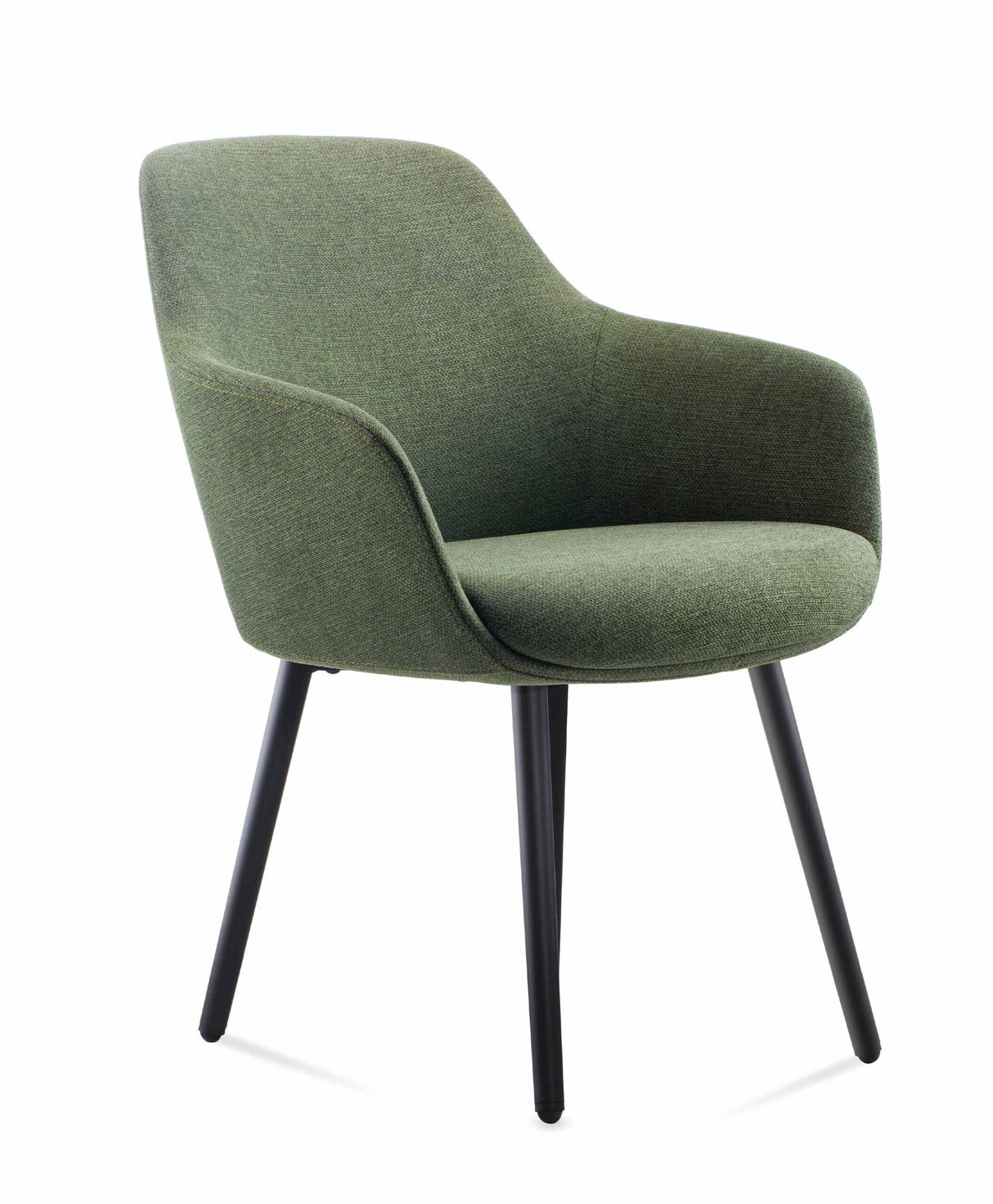 RL Aspen Fabric Upholstered 4 Metal Leg Visitor Tub Chair