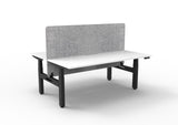 RL Boost+ Height Adjustable 2 User Back to Back Workstation with Grey Eco Panel Screen