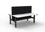 RL Boost+ Height Adjustable 2 User Back to Back Workstation with Black Eco Panel Screen