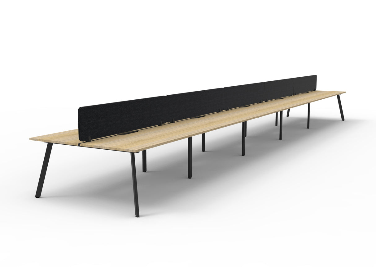 RL Eternity Double Sided Workstation with Black Eco Panel Screen