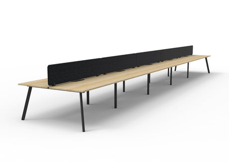 RL Eternity Double Sided Workstation with Black Eco Panel Screen
