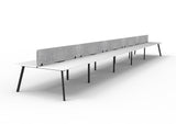 RL Eternity Double Sided Workstation with Grey Eco Panel Screen