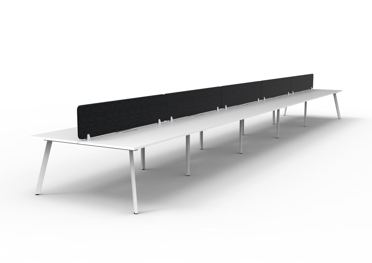 RL Eternity Double Sided Workstation with Black Eco Panel Screen