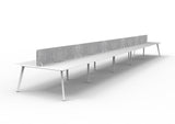 RL Eternity Double Sided Workstation with Grey Eco Panel Screen