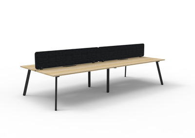 RL Eternity Double Sided Workstation with Black Eco Panel Screen