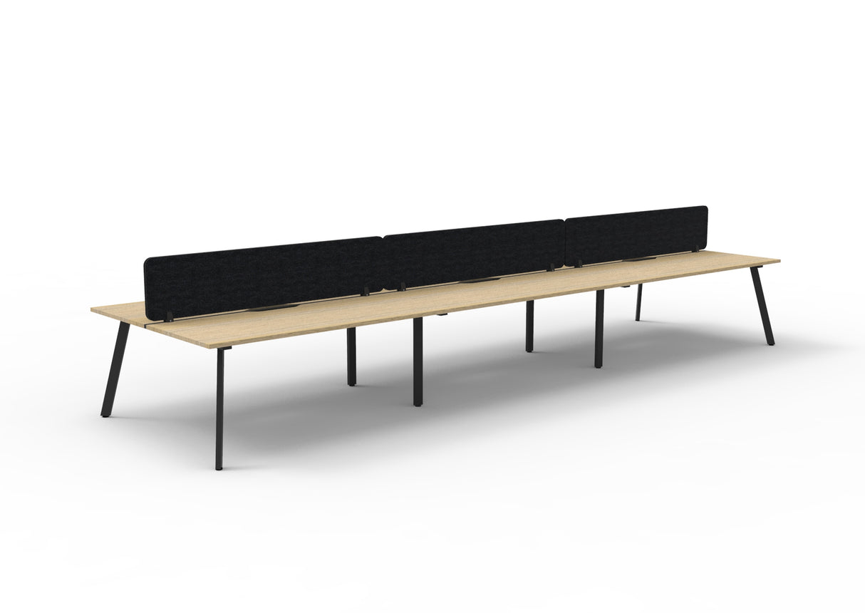 RL Eternity Double Sided Workstation with Black Eco Panel Screen