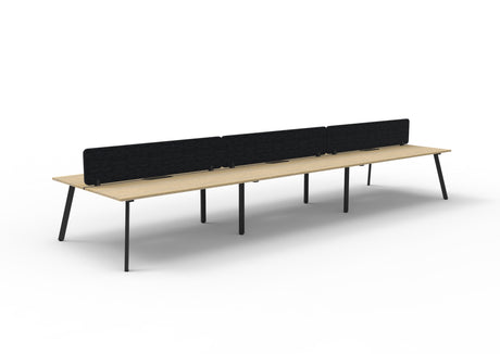 RL Eternity Double Sided Workstation with Black Eco Panel Screen