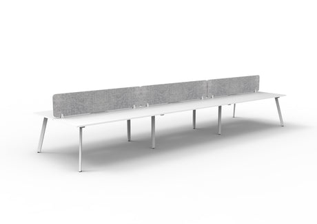 RL Eternity Double Sided Workstation with Grey Eco Panel Screen