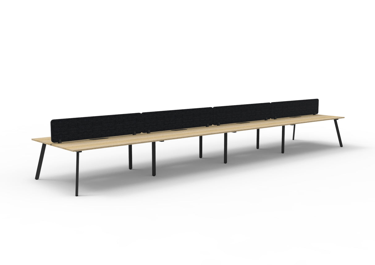 RL Eternity Double Sided Workstation with Black Eco Panel Screen