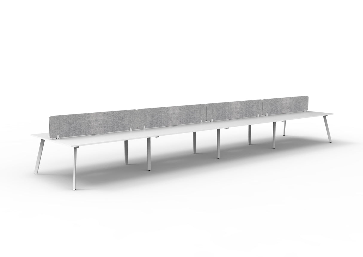 RL Eternity Double Sided Workstation with Grey Eco Panel Screen