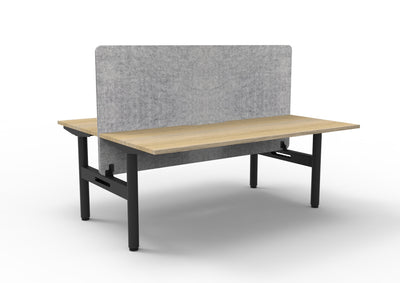 RL Halo Static Back to Back 2 User Workstation with Eco Panel Screen
