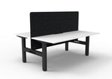 RL Boost Static 2-User Double Sided Workstation with Black Eco Panel Screen