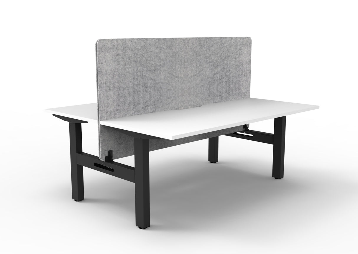 RL Boost Static 2-User Double Sided Workstation with Grey Eco Panel Screen