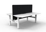 RL Boost Static 2-User Double Sided Workstation with Black Eco Panel Screen