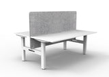 RL Boost Static 2-User Double Sided Workstation with Grey Eco Panel Screen