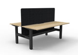 RL Boost Static 2-User Double Sided Workstation with Black Eco Panel Screen