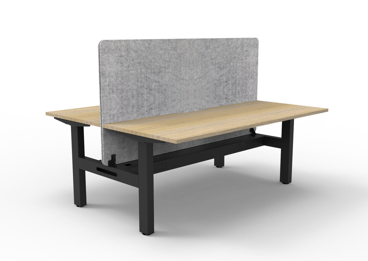 RL Boost Static 2-User Double Sided Workstation with Grey Eco Panel Screen