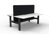 RL Boost Static 2-User Double Sided Workstation with Black Eco Panel Screen