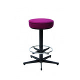 MA Bistro Fabric or Vinyl Upholstered Hospitality Swivel Bar Stool