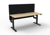 RL Boost Light Motorized Height Adjustable Workstation with Black Eco Panel Screen