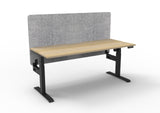 RL Boost Light Motorized Height Adjustable Workstation with Grey Eco Panel Screen