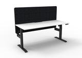 RL Boost Light Motorized Height Adjustable Workstation with Black Eco Panel Screen