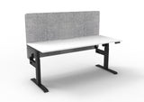 RL Boost Light Motorized Height Adjustable Workstation with Grey Eco Panel Screen