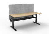 RL Boost Light Motorized Height Adjustable Workstation with Grey Eco Panel Screen
