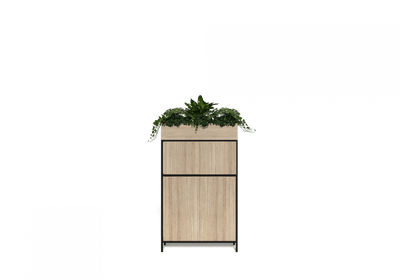 OL Rhodes 4 Door 1 Bay Credenza with Planter Box On Top