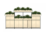 OL Rhodes 12 Door 4 Bay Welded Storage with 18 Planter Box
