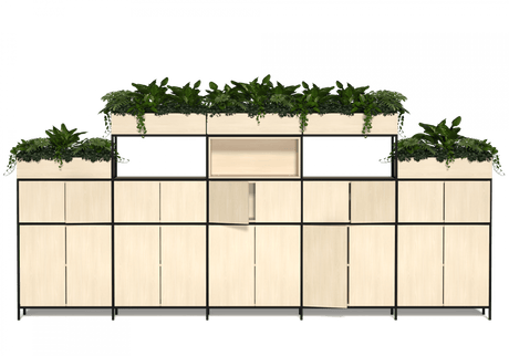 OL Rhodes 20 Door 5 Bay Welded Storage with 15 Planter Box