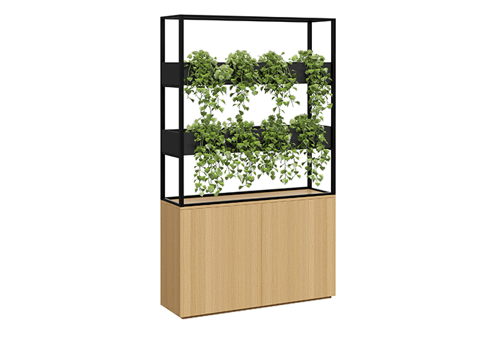 DD Cafe Welded Framed Planter With Storage