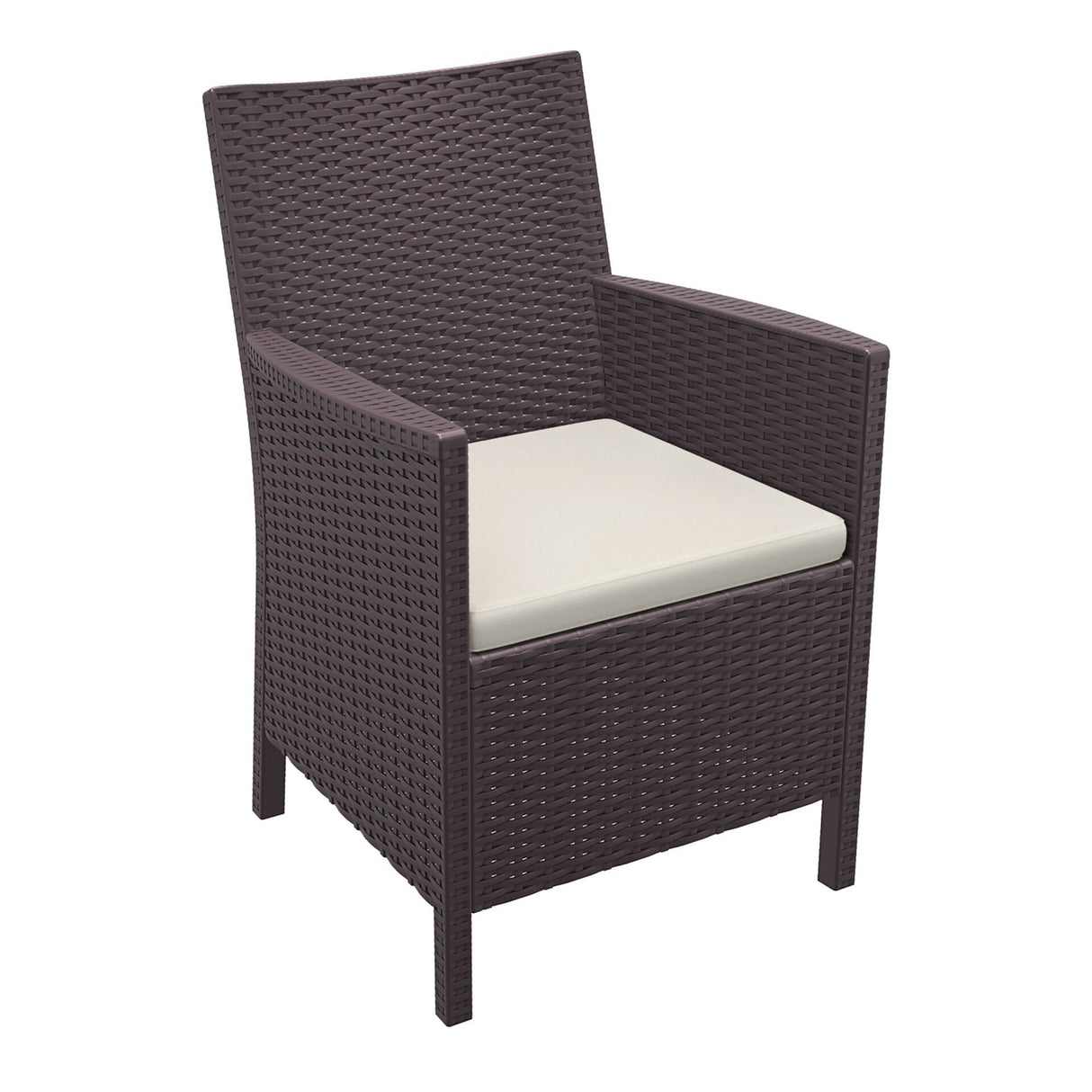 FL California 3 Piece Outdoor Chat Setting with Side Table