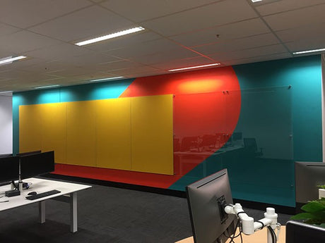 VC Custom Coloured Magnetic Glassboard
