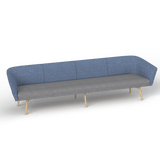 OL Willow Fabric Upholstered Reception Area Sofa with Arms