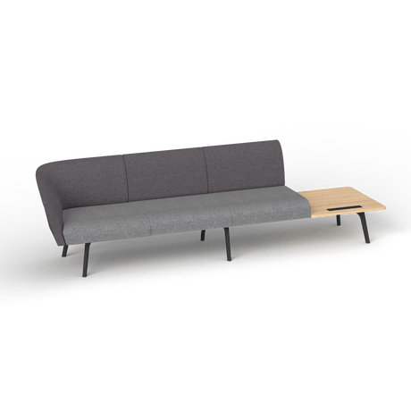 OL Willow Fabric Upholstered Reception Area Sofa with Side Table