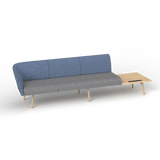 OL Willow Fabric Upholstered Reception Area Sofa with Side Table