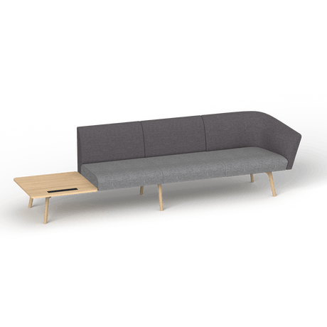 OL Willow Fabric Upholstered Reception Area Sofa with Side Table