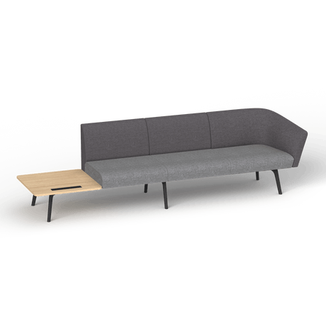 OL Willow Fabric Upholstered Reception Area Sofa with Side Table