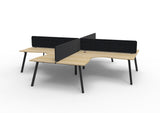 RL Eternity Workstation for 4 Users with Eco Panel Screen