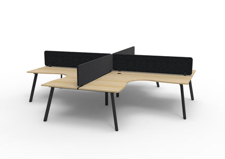 RL Eternity Workstation for 4 Users with Eco Panel Screen