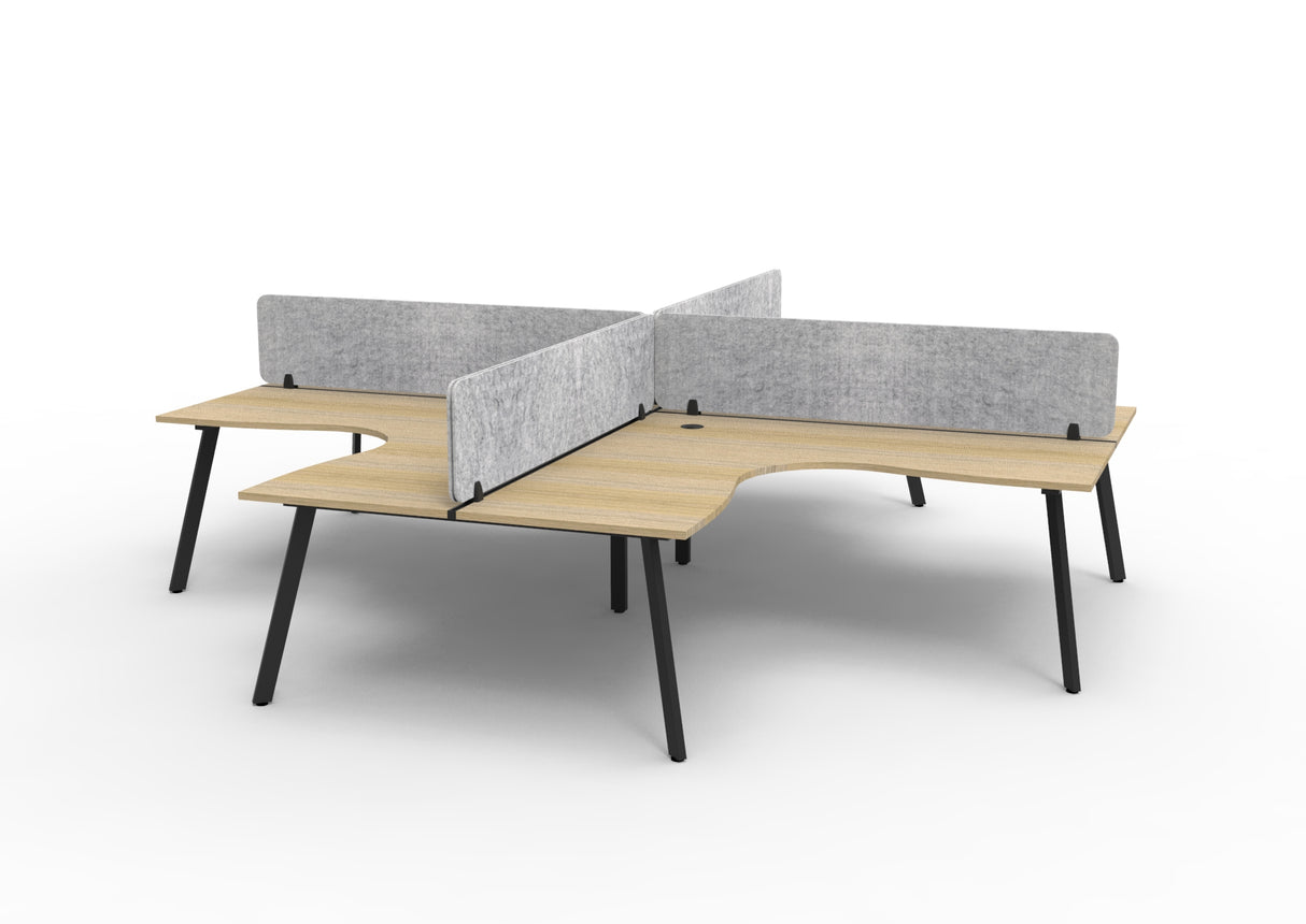 RL Eternity Workstation for 4 Users with Eco Panel Screen