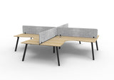 RL Eternity Workstation for 4 Users with Eco Panel Screen