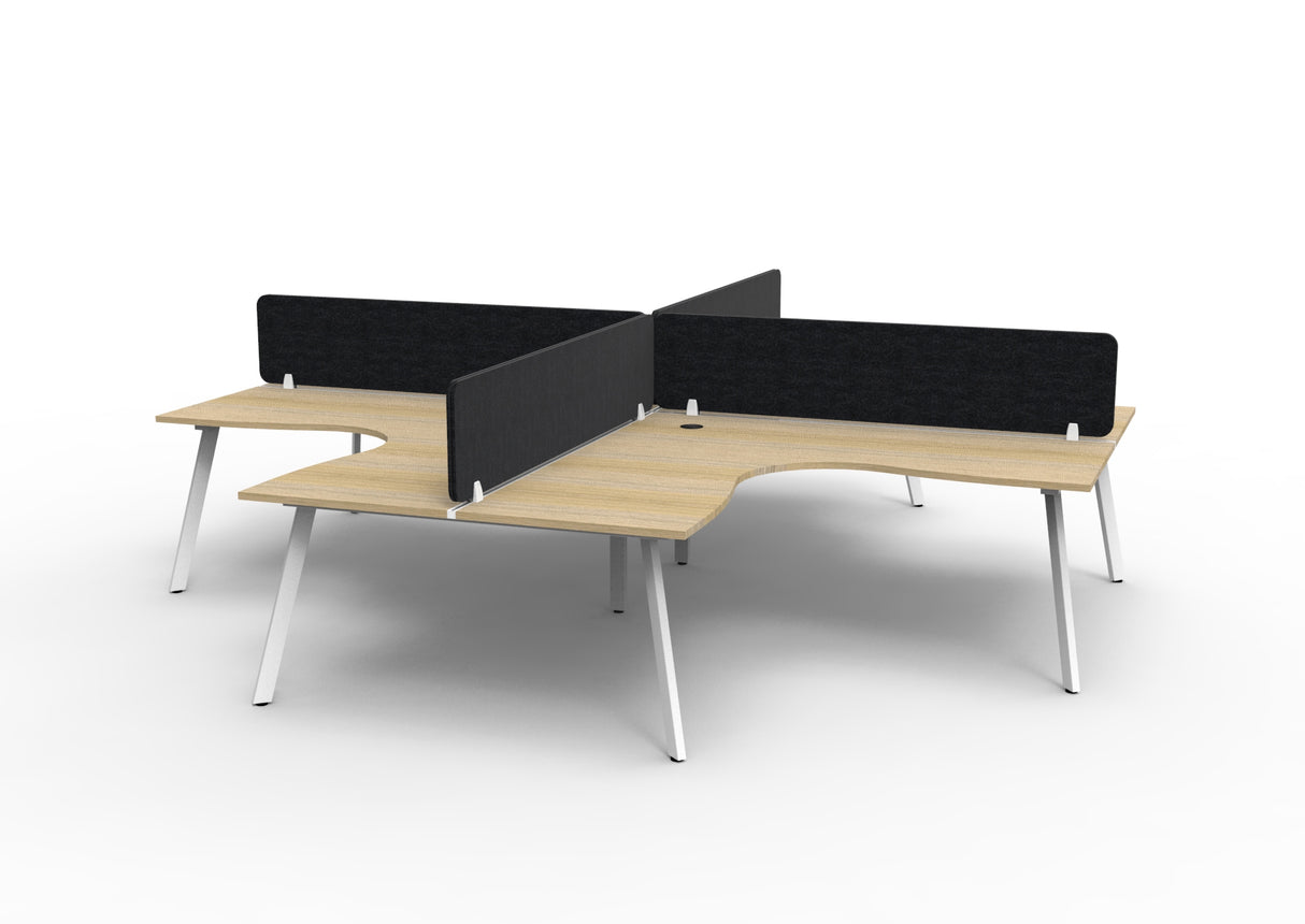 RL Eternity Workstation for 4 Users with Eco Panel Screen